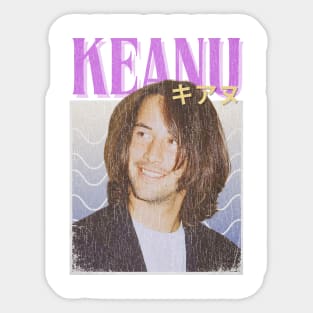 Keanu Vintage 1990 // キアヌ Original Fan Design Artwork Sticker